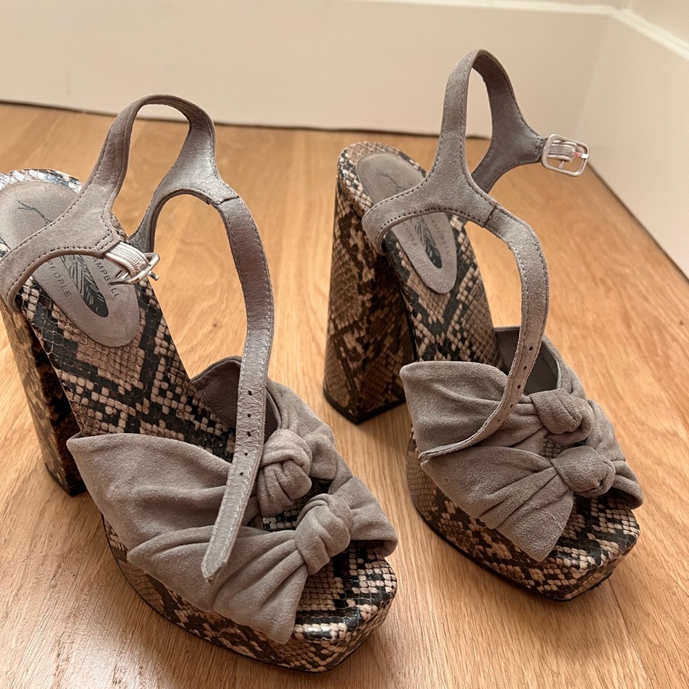 Jeffrey Campbell x free people platform chunky heel size 8